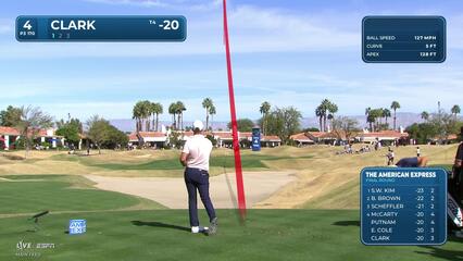 Wyndham Clark hits 171-yard tee shot to 9 feet, sets up birdie