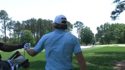 Andrew Loupe's impressive approach sets up birdie at Wells Fargo