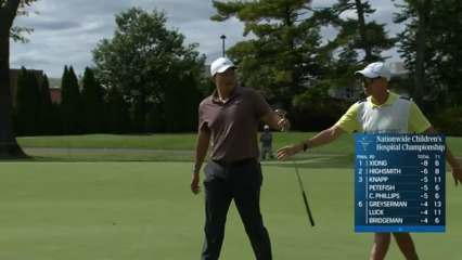 Norman Xiong gets birdie putt to drop at Nationwide Children's