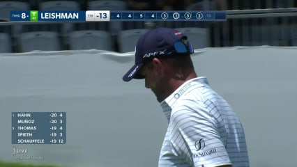 Marc Leishman makes birdie on No. 17 at AT&T Byron Nelson