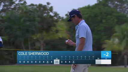 Cole Sherwood makes birdie on No. 13 at Great Abaco Classic
