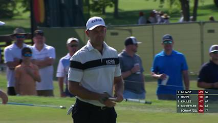 Charl Schwartzel makes birdie on No. 18 at AT&T Byron Nelson