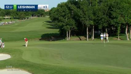 Marc Leishman gets up-and-down for birdie at AT&T Byron Nelson