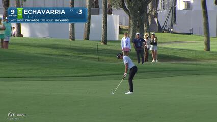 Nico Echavarria hits 151-yard approach to 5 feet, sets up birdie on No. 9 at Cognizant Classic