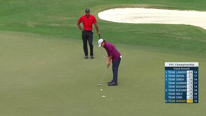 Tiger and Charlie Woods make fourth-straight birdie at PNC Championship