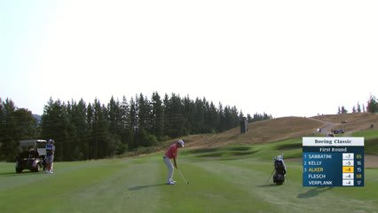 Steven Alker makes birdie on No. 16 at Boeing Classic