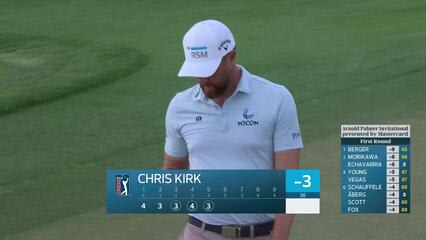 Chris Kirk sinks 10-foot birdie putt on No. 5 at Arnold Palmer