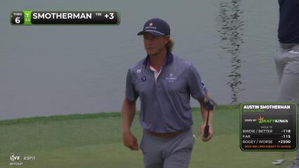 Austin Smotherman sinks 8-foot birdie putt on No. 15 at Cadillac