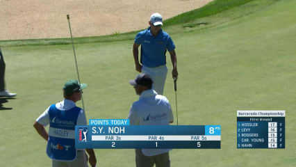 Seung-Yul Noh's nice tee shot yields birdie at Barracuda