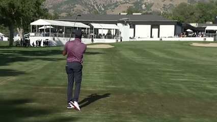 Julian Suri makes birdie on No. 18 at Utah Championship