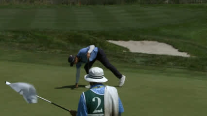 Trevor Cone makes birdie on No. 15 at Pinnacle Bank Championship