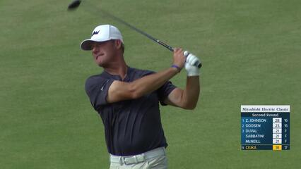 Alex Cejka makes birdie on No. 18 at Mitsubishi Electric Classic