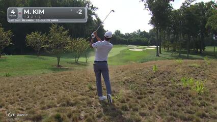 Michael Kim charges with third birdie of the day at BMW Championship