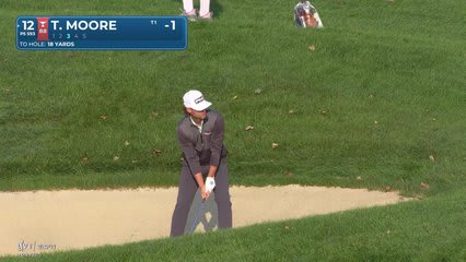Taylor Moore drains 6-foot putt for birdie on No. 12 at 3M Open