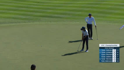 Will McGee drops in birdie putt at PNC Championship