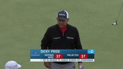 Dicky Pride makes birdie on No. 18 at Simmons Bank Championship