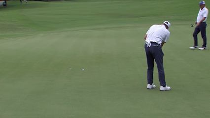 Matt Gogel makes birdie on No. 1 at Tradition