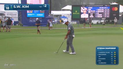 Si Woo Kim makes birdie on No. 9 at Wyndham