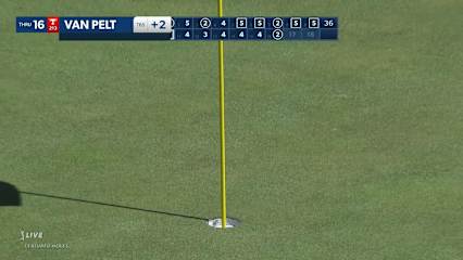 Bo Van Pelt holes 53-footer for birdie at John Deere