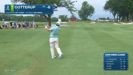 Chris Gotterup reaches par-5 No. 2 in two, makes birdie at John Deere