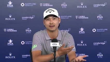 Min Woo Lee on more aggressive mindset at PGA Championship