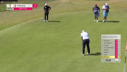 Sepp Straka makes birdie on No. 1 at Genesis Scottish Open