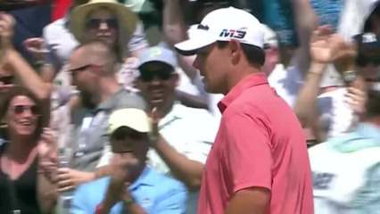 Johnson Wagner’s 99-foot bunker shot for eagle at Wells Fargo