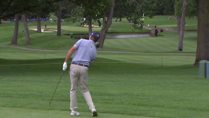 Jerry Kelly makes birdie putt on No. 8 at Kaulig Companies Championship