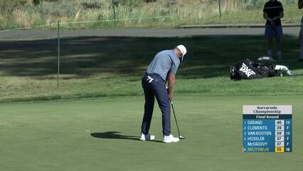 Jacques Kruyswijk makes birdie on No. 17 at Barracuda