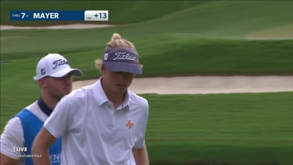 Jon Mayer makes birdie on No. 16 at Wyndham