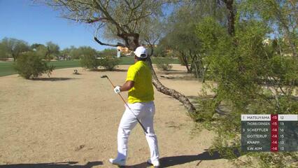 Hideki Matsuyama hits 246-yard approach to 56 feet, sets up birdie on No. 13 at WM Phoenix Open
