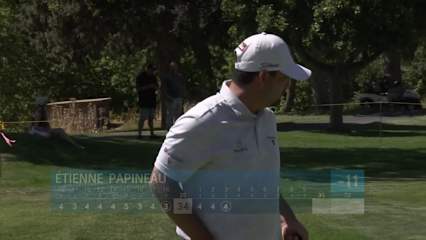 Étienne Papineau makes birdie on No. 3 at Utah Championship