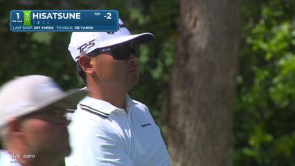 Ryo Hisatsune hits 136-yard approach to 9 feet, sets up birdie on No. 1 at Arnold Palmer
