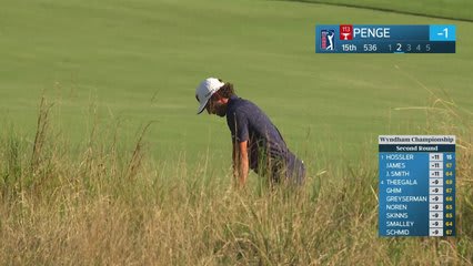 Marco Penge reaches par-5 No. 15 in two, makes eagle at Wyndham