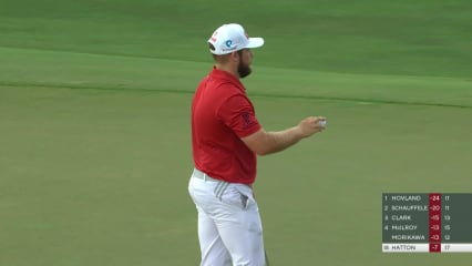 Tyrrell Hatton makes birdie on No. 18 at TOUR Championship