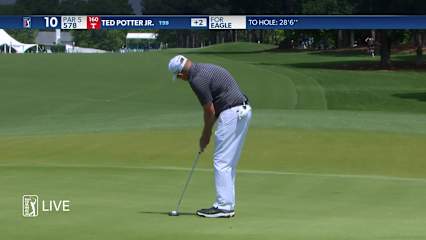 Ted Potter, Jr. birdies No. 10 at Wells Fargo