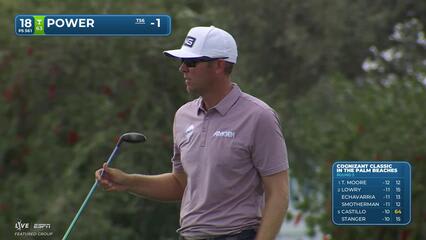 Seamus Power sinks 8-foot birdie putt on No. 18 at Cognizant Classic