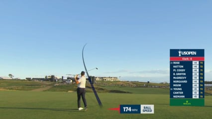 Wyndham Clark hits towering approach from 275 yards to set up eagle in Round 3 of U.S. Open 