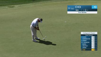 K.J. Choi makes birdie on No. 18 at Cologuard Classic