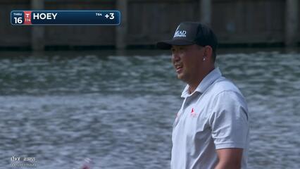 Rico Hoey taps in from 1 foot for birdie on No. 16 at THE PLAYERS
