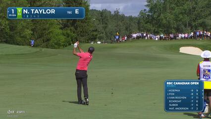 Nick Taylor drains 3-foot birdie putt on No. 1 at RBC Canadian