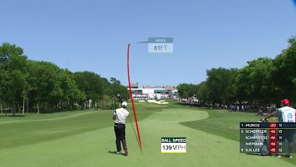 Charl Schwartzel makes birdie on No. 12 at AT&T Byron Nelson