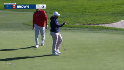 Scott Brown converts nice tee shot for birdie at Farmers