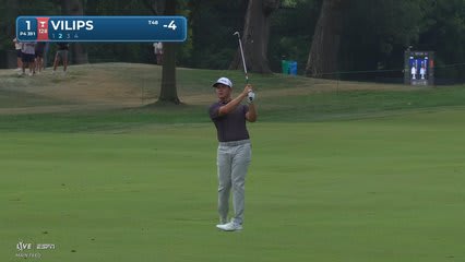 Karl Vilips's 94-yard approach sets up birdie on No. 1 at Rocket Classic