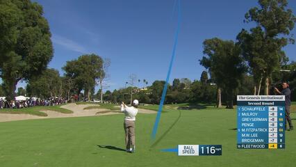 Tommy Fleetwood hits 148-yard approach to 15 feet, sets up birdie on No. 7 at The Genesis