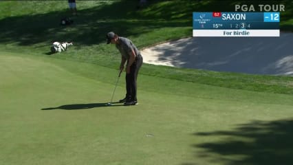 Charlie Saxon birdies No. 15 in Round 3 at Albertsons Boise Open