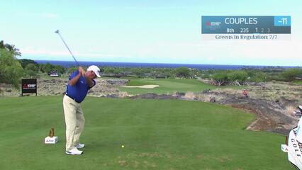 Fred Couples makes birdie on No. 8 at Mitsubishi Electric Championship at Hualalai