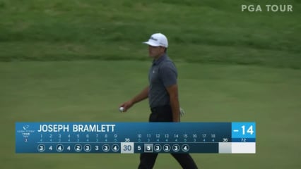 Joseph Bramlett holes birdie putt at Korn Ferry Tour Champ