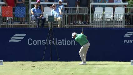 Darren Clarke throws a dart to set up birdie at FURYK & FRIENDS