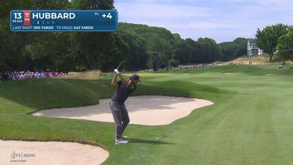 Mark Hubbard's 246-yard approach sets up birdie on No. 13 at Travelers